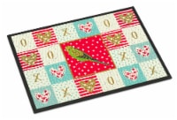 Carolines Treasures CK5520JMAT Budgerigar Love Doormat 24x36, Red