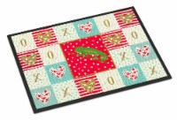Carolines Treasures CK5531JMAT Chameleon Doormat 24x36, Red