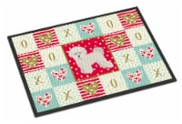 Carolines Treasures CK5814JMAT Bichon Fris? #2 Love Doormat 24x36, Red