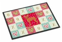 Russian Tor Terrier #2 Love Indoor or Outdoor Mat 24x36, Red
