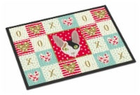 Carolines Treasures CK5107MAT Cornish Rex Cat Love Doormat 18x27, Red