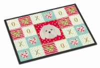Carolines Treasures CK5192MAT Coton de Tulear Love Doormat 18x27, Red