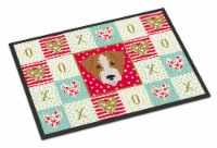 Carolines Treasures CK5213MAT Kromfohrlander Love Doormat 18x27, Red