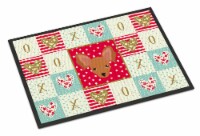 Carolines Treasures  CK5234MAT Russian Tor Terrier Love Indoor or Outdoor Mat 18