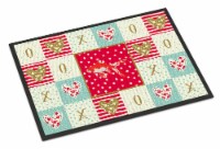 Carolines Treasures CK5472MAT Comet Goldfish Love Doormat 18x27, Red