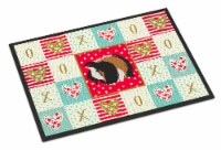 Carolines Treasures CK5433MAT Sheba Guinea Pig Love Doormat 18x27, Red