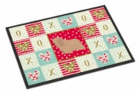 Carolines Treasures CK5823MAT Coton de Tulear #1 Love Doormat 18x27, Red
