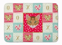 Carolines Treasures  CK5102RUG Cheetoh Cat Love Machine Washable Memory Foam Mat