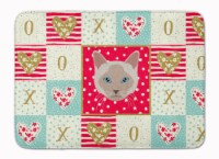 Carolines Treasures  CK5172RUG Thai lilac Cat Love Machine Washable Memory Foam