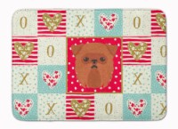 Carolines Treasures  CK5188RUG Brussels Griffon Love Machine Washable Memory Foa