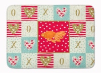 Celestial Eye Goldfish Love Machine Washable Memory Foam Mat, Red