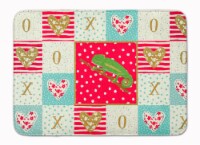 Carolines Treasures  CK5531RUG Chameleon Machine Washable Memory Foam Mat, Red