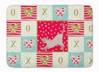 Carolines Treasures  CK5798RUG Thai Lilac Cat Love Machine Washable Memory Foam
