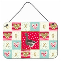 Carolines Treasures  CK5324DS812 Toulouse Goose Love Wall or Door Hanging Prints