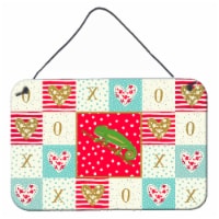 Carolines Treasures  CK5531DS812 Chameleon Wall or Door Hanging Prints, Red