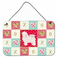 Carolines Treasures  CK5815DS812 Bolognese Love Wall or Door Hanging Prints, Red