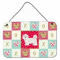 Carolines Treasures  CK5855DS812 Kyi-Leo Love Wall or Door Hanging Prints, Red