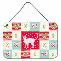Carolines Treasures  CK5629DS812 Khao Manee #2 Cat Love Wall or Door Hanging Pri