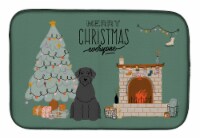 Carolines Treasures  CK7629DDM Giant Schnauzer Christmas Everyone Dish Drying Ma
