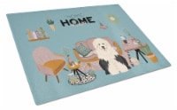 Carolines Treasures  CK7941LCB Old English Sheepdog Sweet Home Glass Cutting Boa