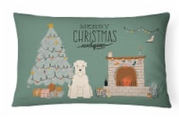 Soft Coated Wheaten Terrier Christmas Everyone Canvas Fabric Decorative Pillow