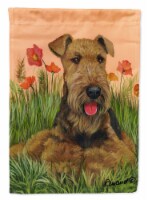 Carolines Treasures PPP3003GF Airedale Terrier Poppies Garden Flag