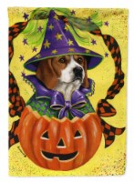 Carolines Treasures PPP3015GF Beagle Halloweenie Flag Garden Size