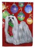 Carolines Treasures PPP3114GF Maltese Christmas Stocking Stuffer Garden Flag