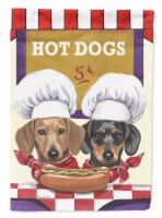 Carolines Treasures PPP3083CHF Dachshund Hot Dog Stand House Flag