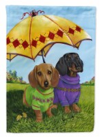 Carolines Treasures PPP3084CHF Dachshund Hot Doggies House Flag