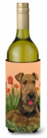 Carolines Treasures PPP3003LITERK Airedale Terrier Poppies Wine Bottle Hugger