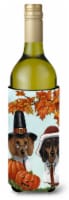 Carolines Treasures PPP3087LITERK Dachshund Thanksgiving Pilgrims Wine Bottle H
