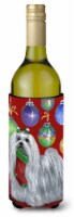 Carolines Treasures PPP3114LITERK Maltese Christmas Stocking Stuffer Wine Bottl