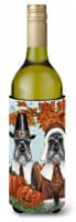 Carolines Treasures PPP3167LITERK Schnauzer Thanksgiving Pilgrims Wine Bottle H