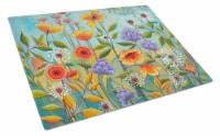 Carolines Treasures PPD3016LCB Fresh Air Flowers Glass Cutting Board Large