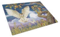Carolines Treasures PRS4062LCB Barn Owl In The Apple Orchard Glass Cutting Boar