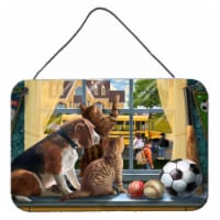 Carolines Treasures PTW2074DS812 Beagle, Cats Back to School Wall or Door Hang