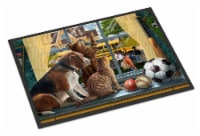 Carolines Treasures PTW2074MAT Beagle, Cats Back to School Doormat 18x27