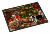 Carolines Treasures PTW2076MAT Holiday A Little Christmas Fun Yellow Lab Doorma