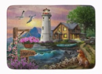 Logan's Pointe Lighthouse Golden Retriever Bath Mat Machine Washable  Anti-fatig