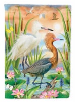 Carolines Treasures  PRS4006CHF Reddish Heron Two Phases Flag Canvas House Size