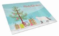 American Curl #2 Cat Merry Christmas Glass Cutting Board Large