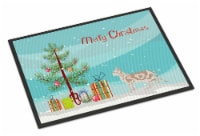 Carolines Treasures CK4721MAT Sokoke #2 Cat Merry Christmas Doormat 18x27