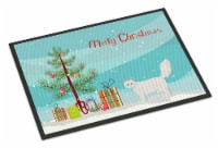 Carolines Treasures CK4732MAT Turkish Angora Cat Merry Christmas Doormat 18x27