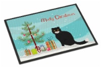 Carolines Treasures CK4769MAT Foldex Exotic Fold #2 Cat Merry Christmas Doormat
