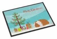 Carolines Treasures CK4449JMAT Texel Guinea Pig Merry Christmas Doormat 24x36