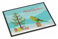 Carolines Treasures CK4497JMAT Budgerigar Merry Christmas Doormat 24x36