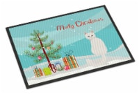 Carolines Treasures CK4807JMAT Turkish Angora Cat Merry Christmas Doormat 24x36