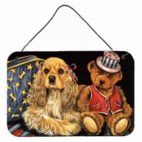 Carolines Treasures  PPP3256DS812 Cocker Spaniel Annie and Henri Wall or Door Ha