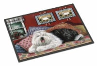 Carolines Treasures PPP3266JMAT Old English Sheepdog Sweet Dreams Doormat 24x36